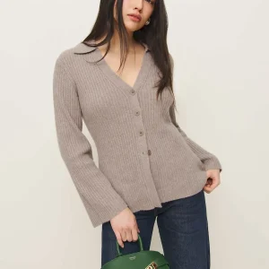 Shea Cashmere Collared Cardigan
