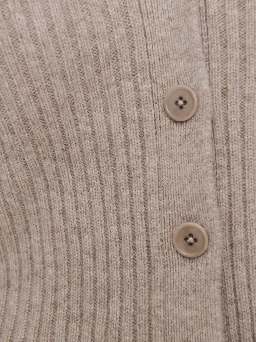 Shea Cashmere Collared Cardigan - Image 6