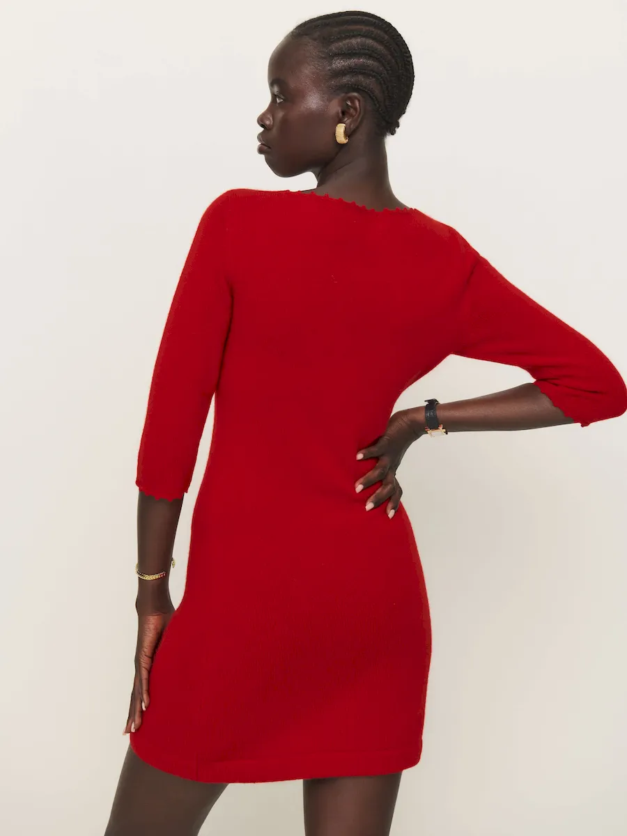 Baez Cashmere Mini Dress - Image 6