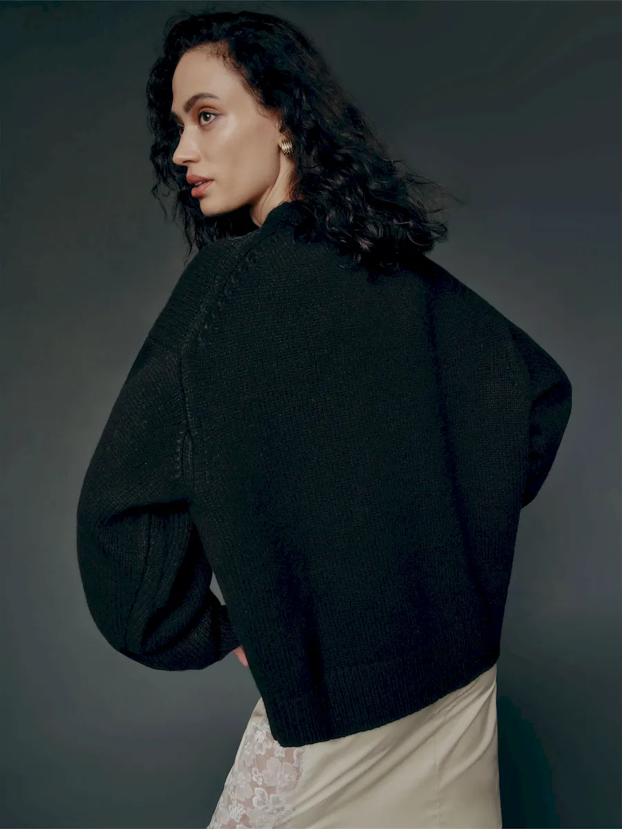 Gwen Oversized Regenerative Wool Sweater - Image 3
