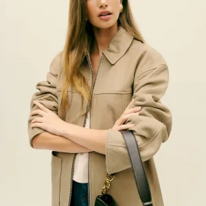 Veda Bennett Oversized Leather Bomber