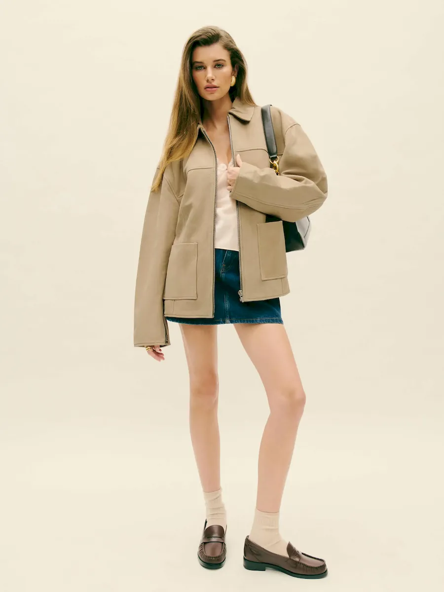 Veda Bennett Oversized Leather Bomber - Image 6