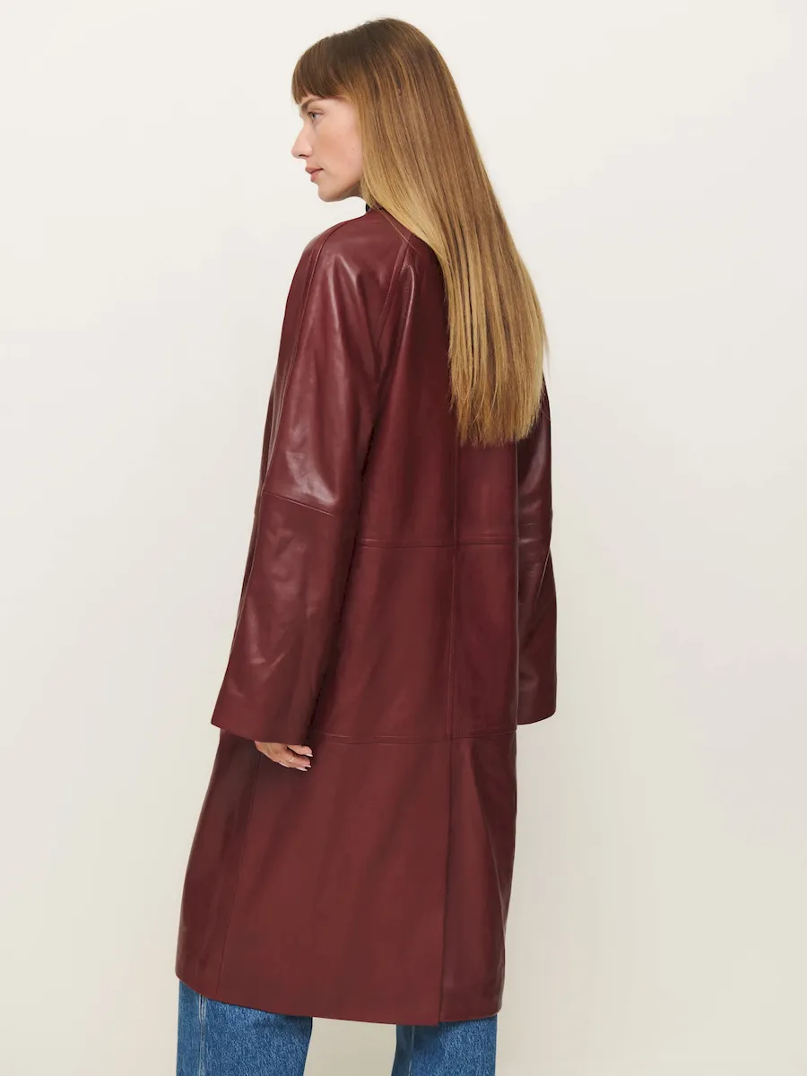 Veda Beck Leather Trench - Image 4