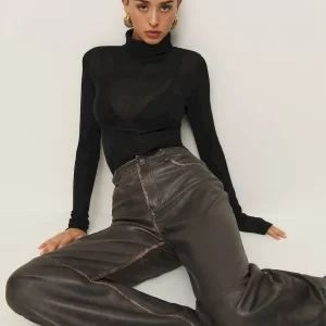 Ayla Regenerative Merino Sheer Turtleneck