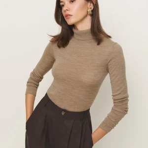 Ayla Regenerative Merino Sheer Turtleneck