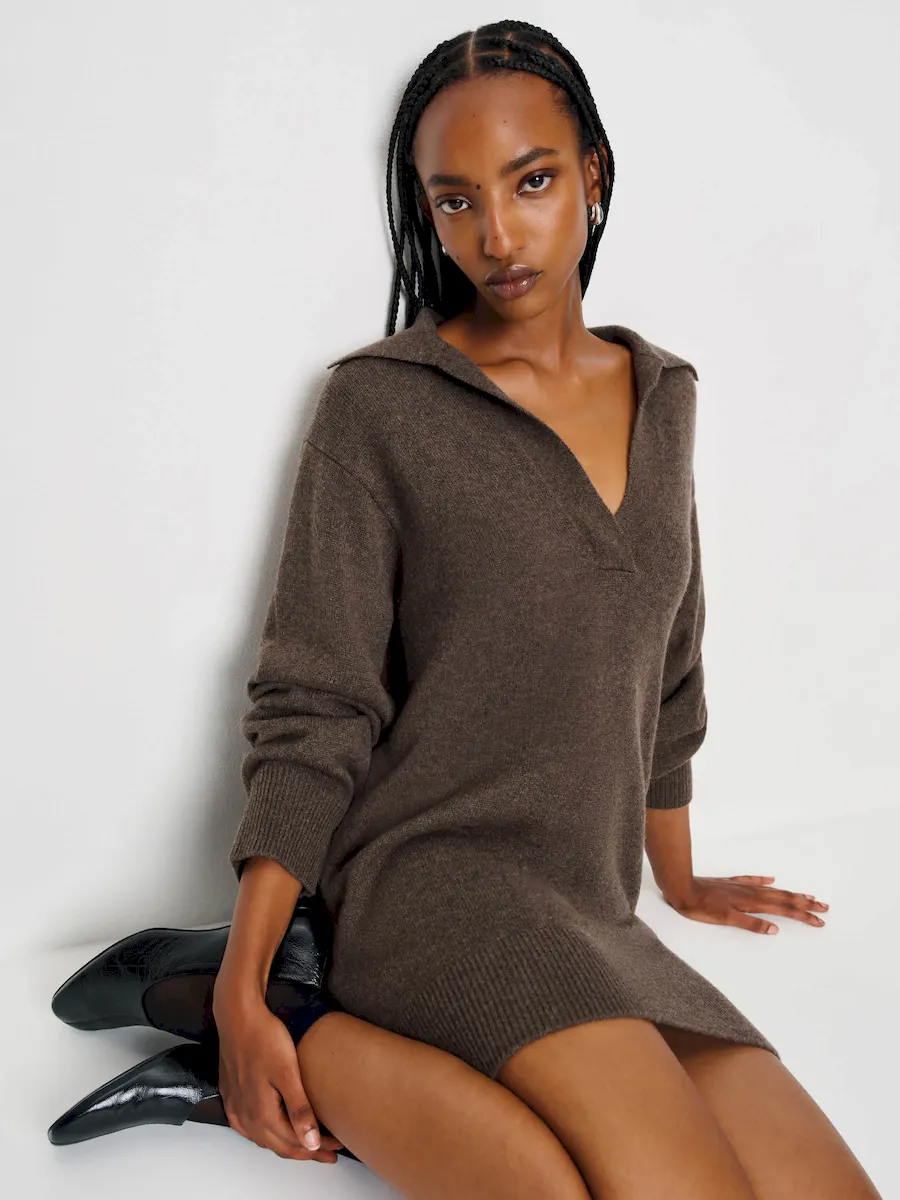 Maeve Cashmere Polo Dress - Image 3