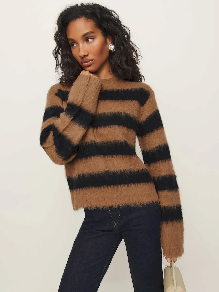 Jude Brushed Alpaca Crew - Image 2