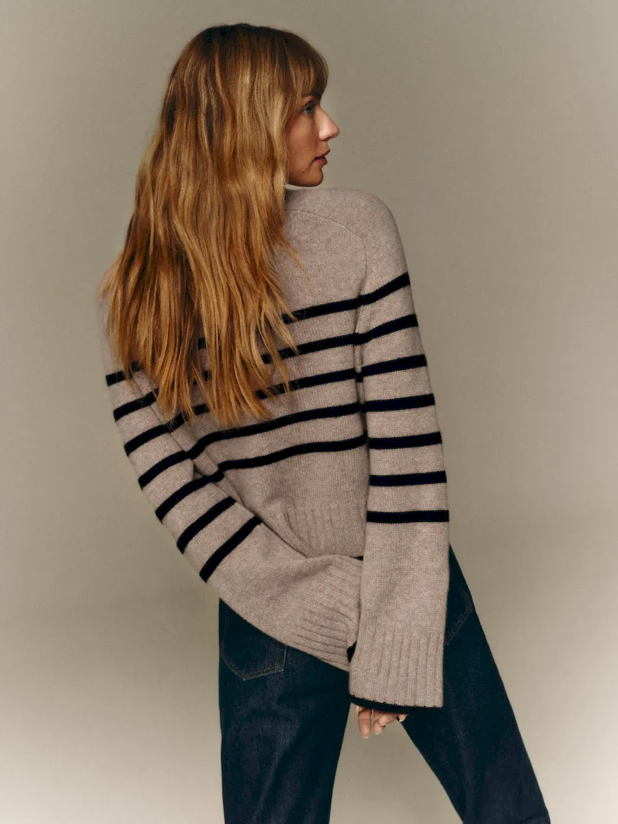 Brooke Cashmere Cropped Turtleneck - Image 3