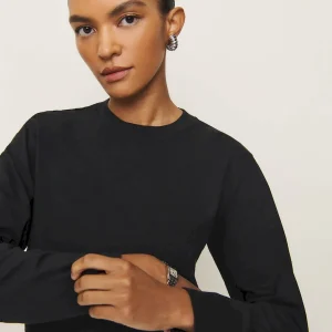 Asher Cropped Oversized Longsleeve Tee