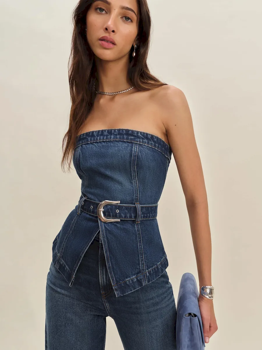 Collins Denim Top - Image 2