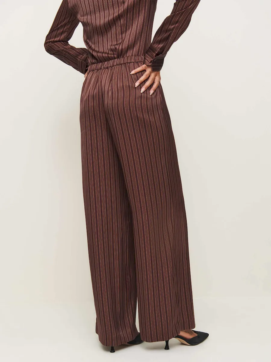 Norah Wide Leg Satin Pant - Image 3