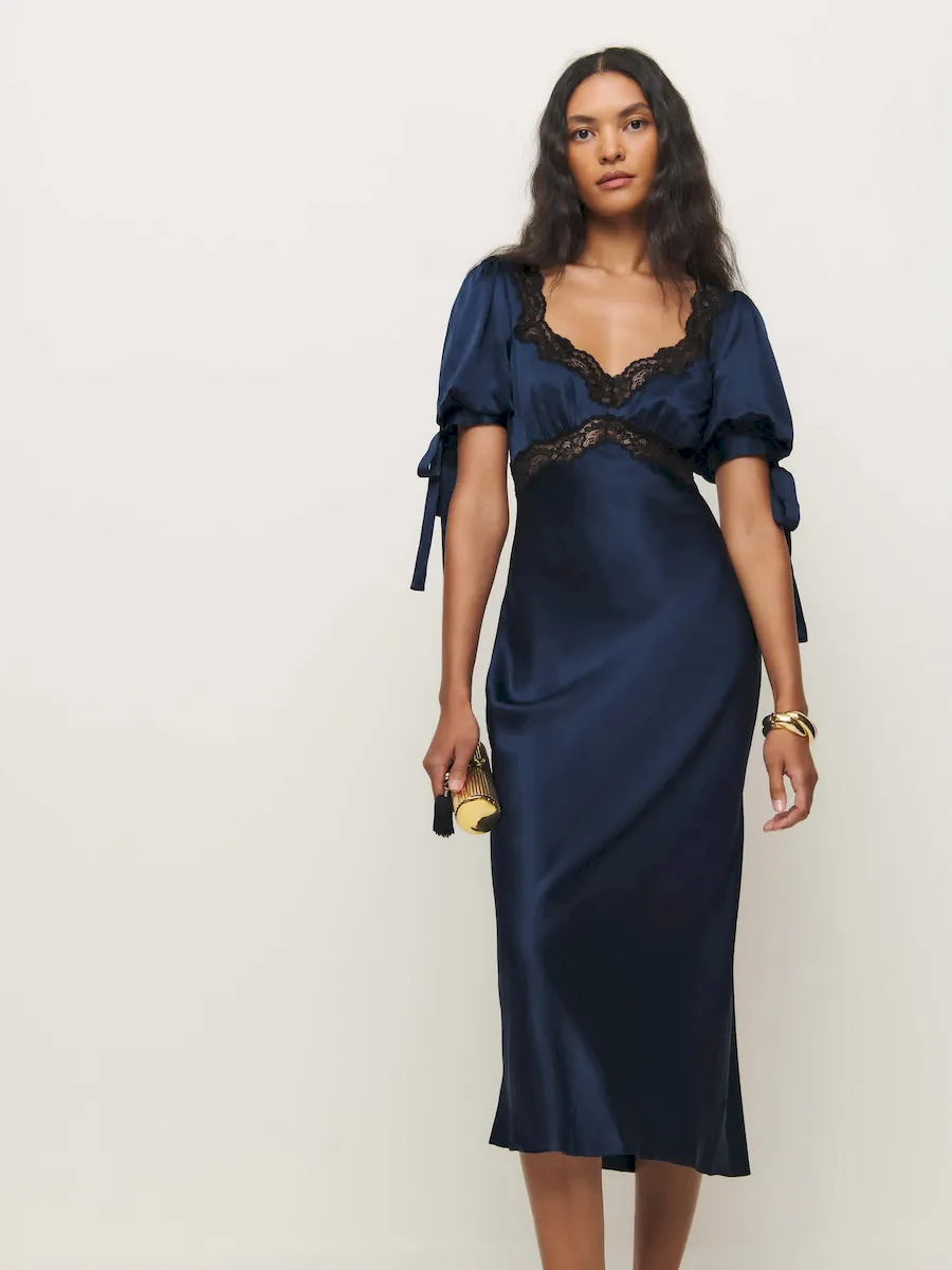 Petites Stella Silk Dress - Image 2