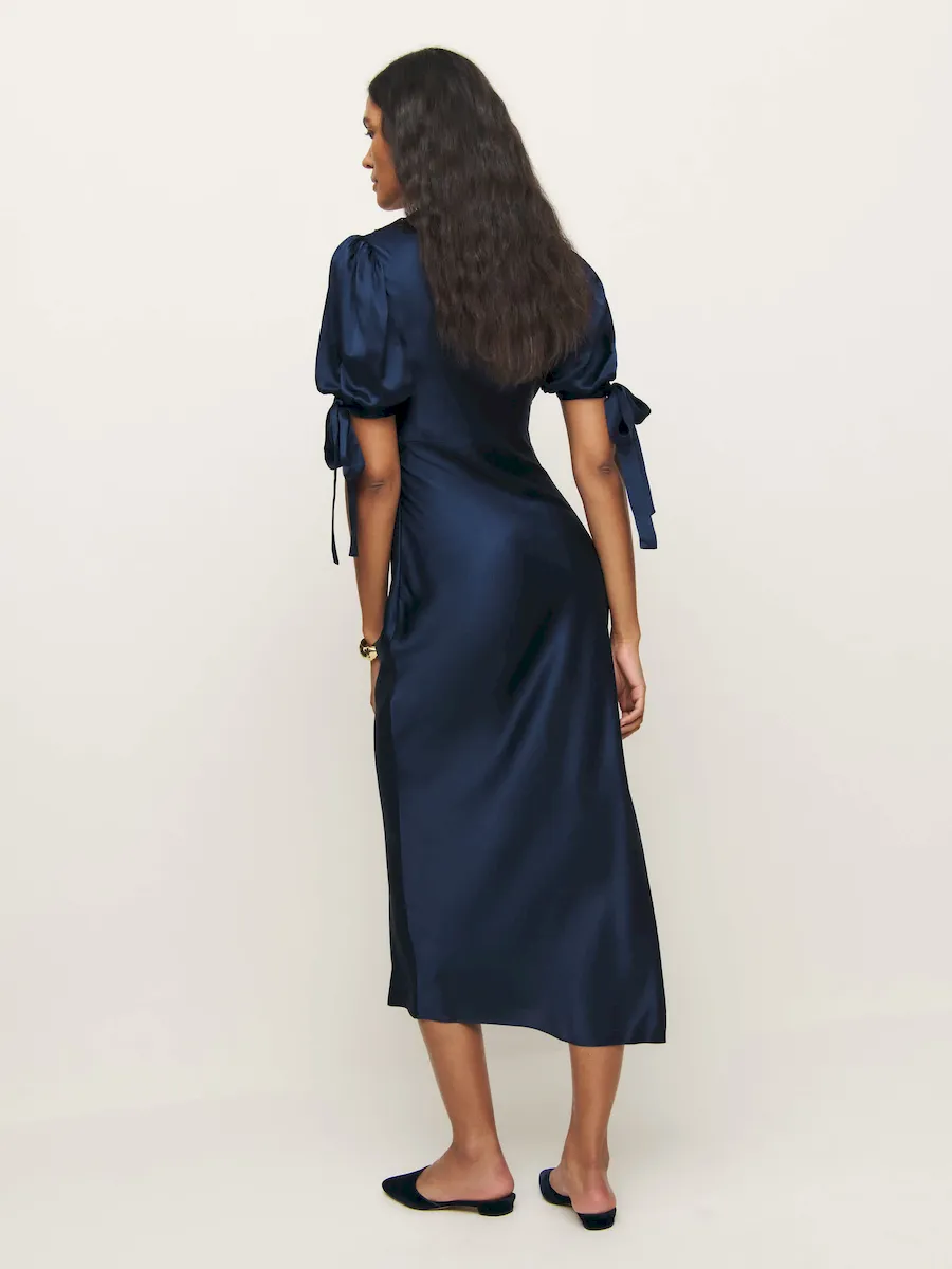 Petites Stella Silk Dress - Image 3