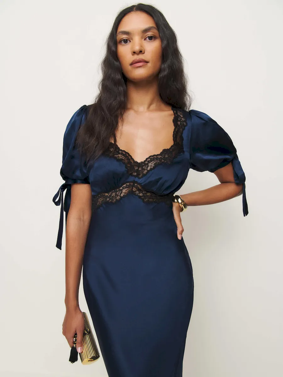 Petites Stella Silk Dress - Image 5