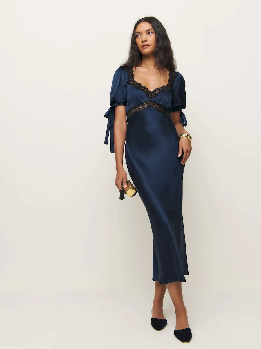 Petites Stella Silk Dress - Image 6