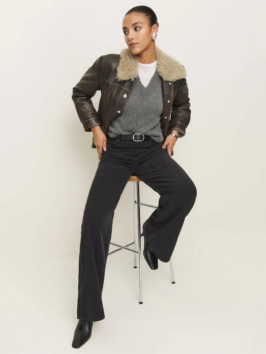 Eden Wide Leg Corduroy Pants - Image 4