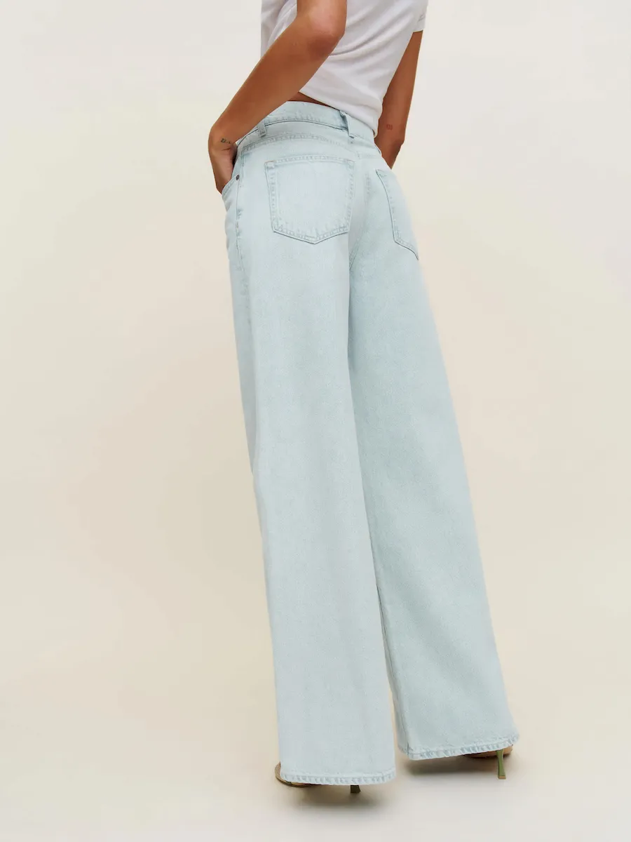 Eden Mid Rise Wide Leg Jeans - Image 5
