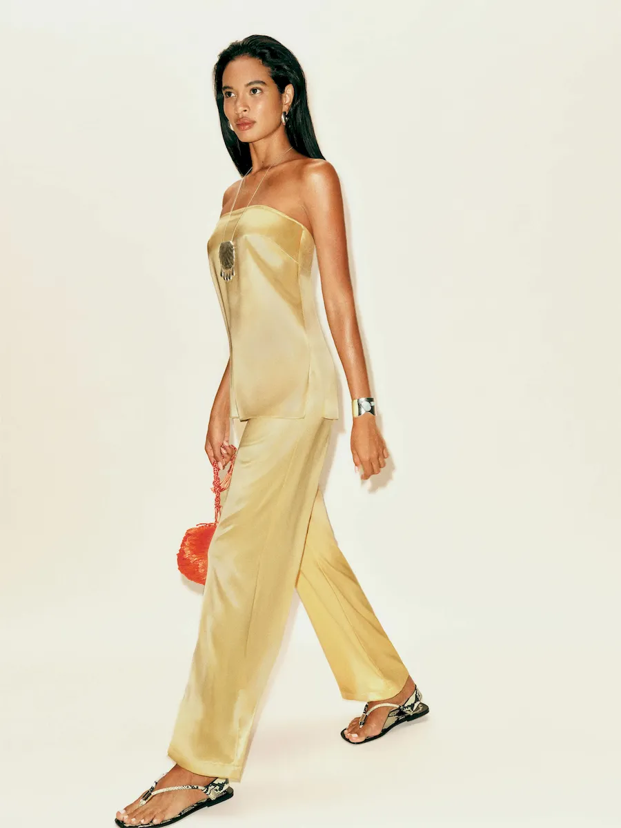 Alleia Satin Two Piece