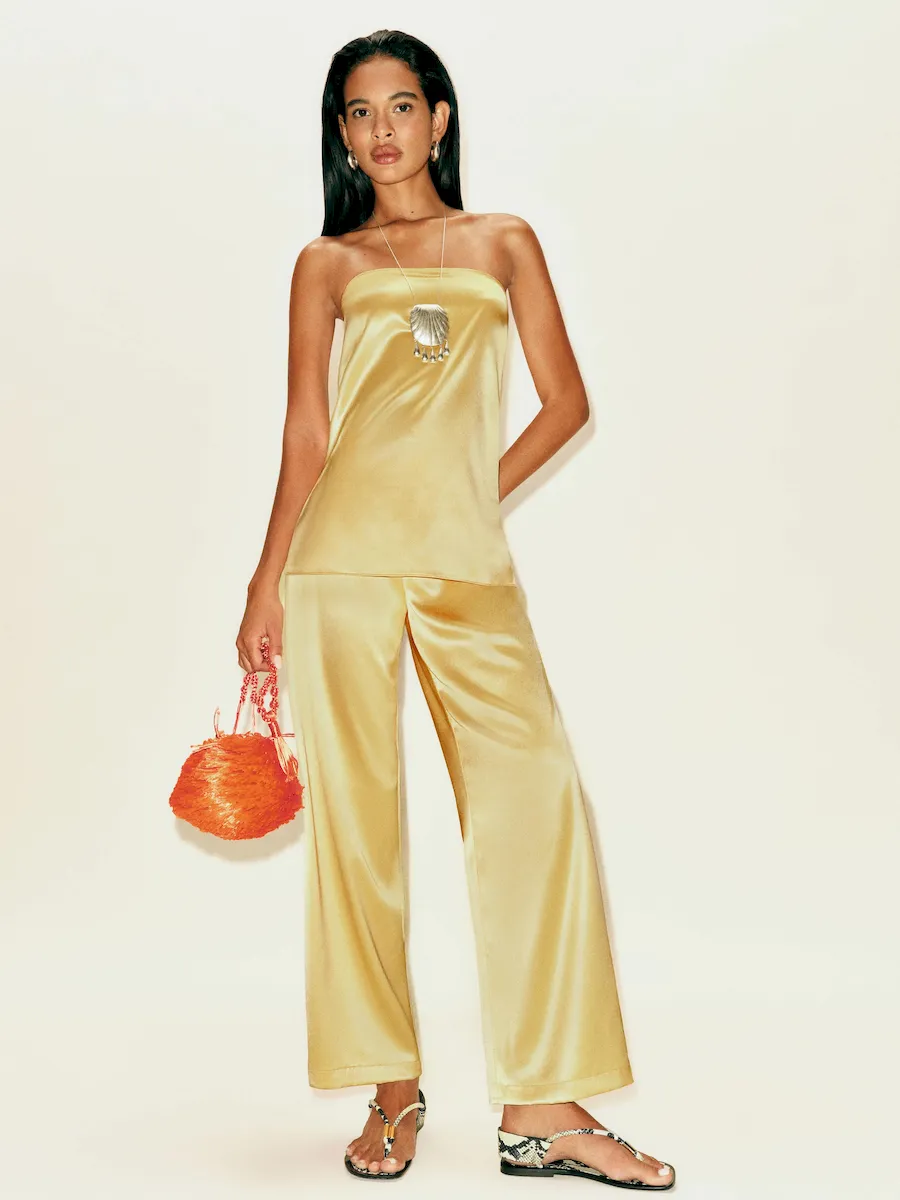 Alleia Satin Two Piece - Image 3