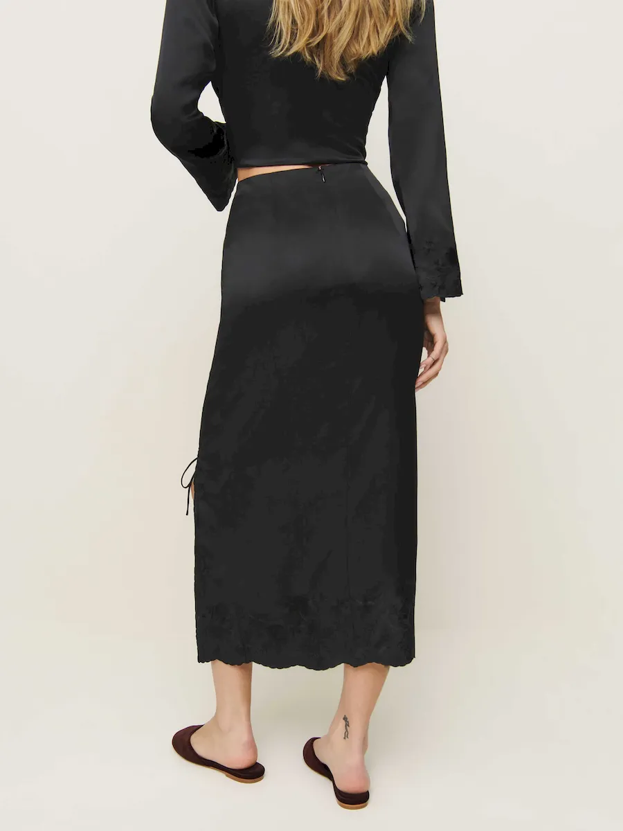 Mira Silk Skirt - Image 3