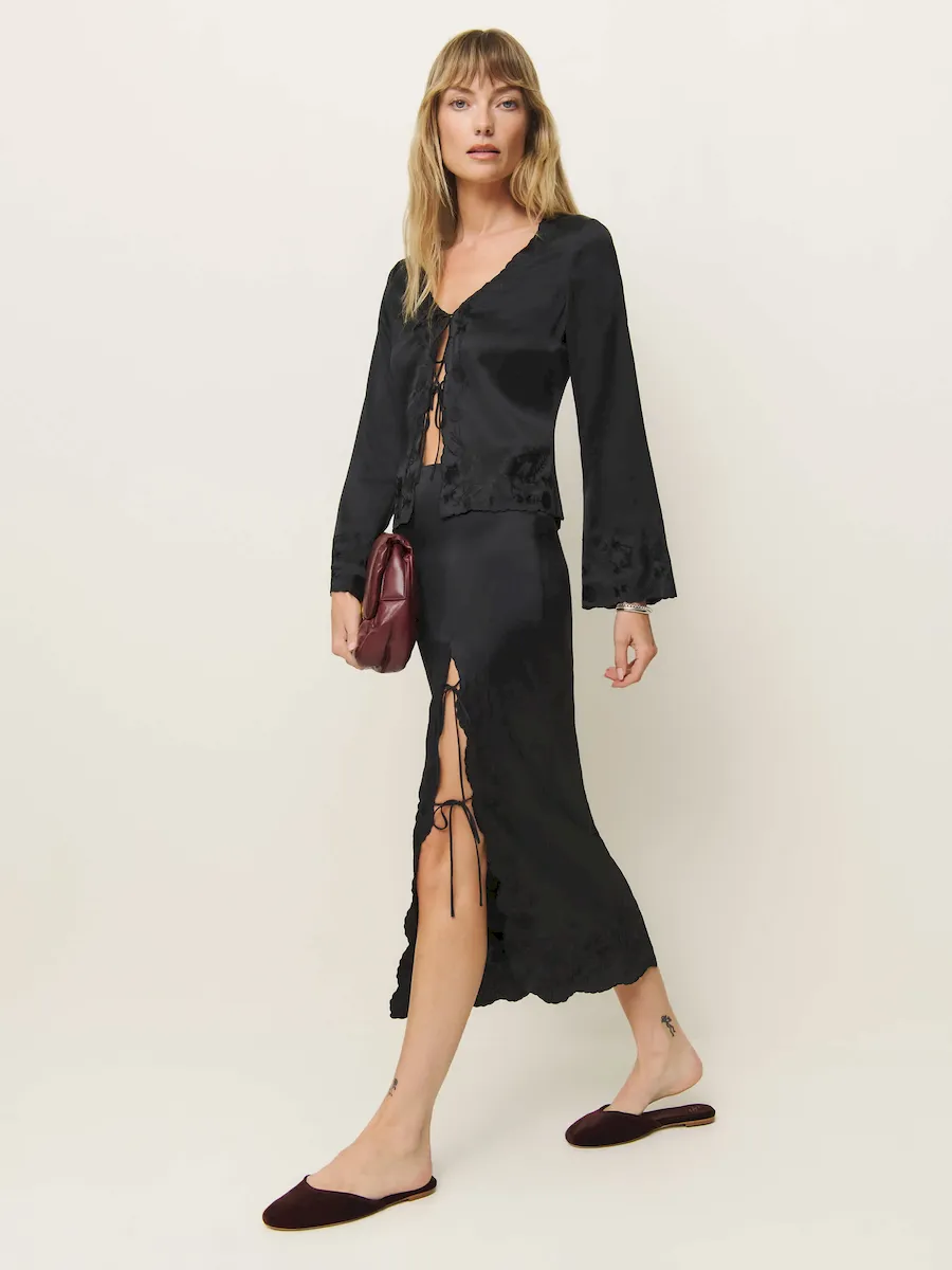 Mira Silk Skirt - Image 4