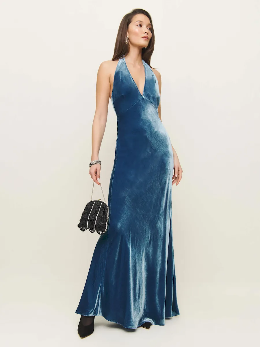 Daniella Velvet Dress - Image 6