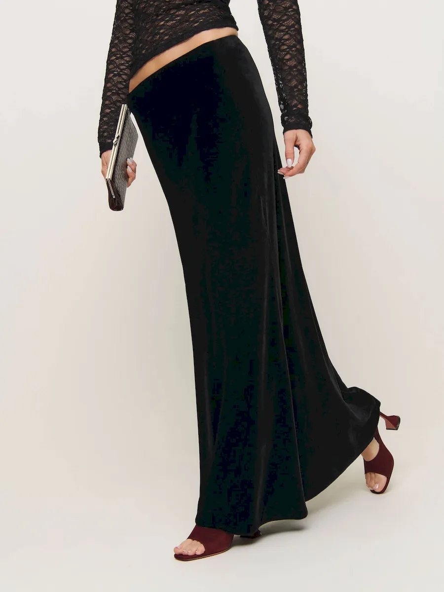 Bella Velvet Skirt - Image 2