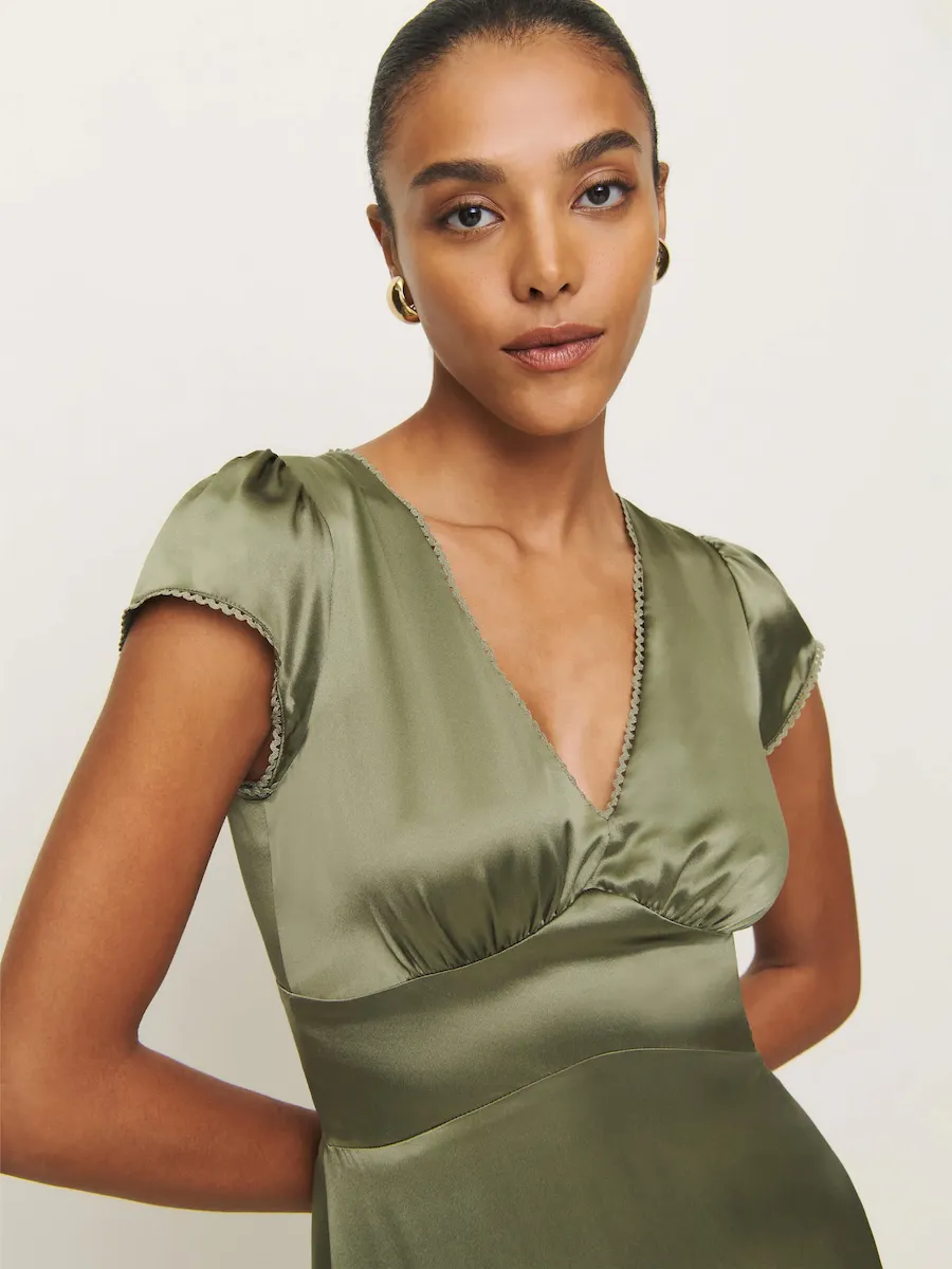 Cassie Silk Dress - Image 2