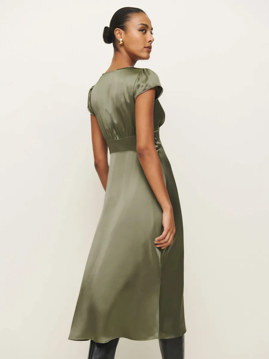 Cassie Silk Dress - Image 3