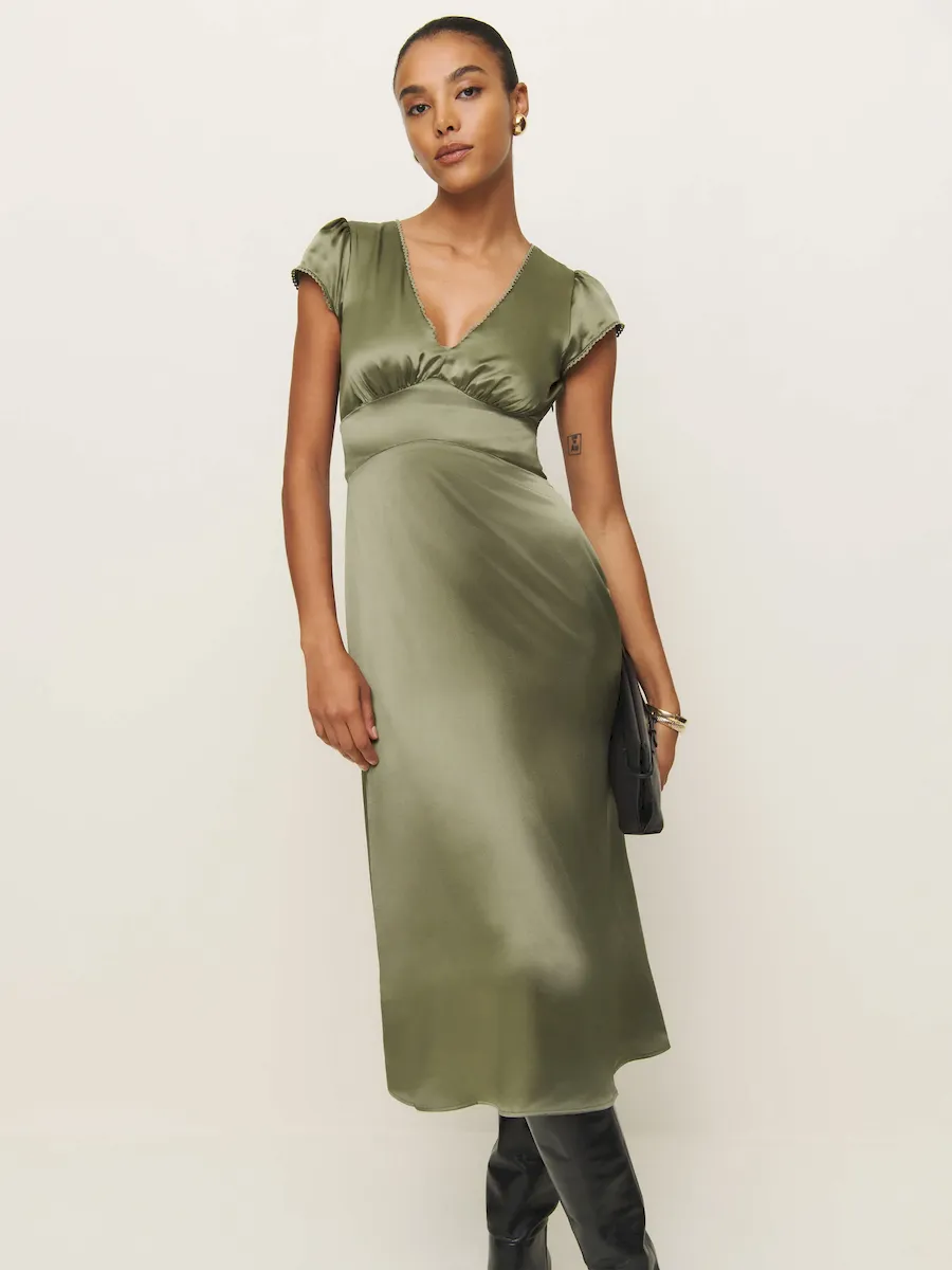 Cassie Silk Dress - Image 5