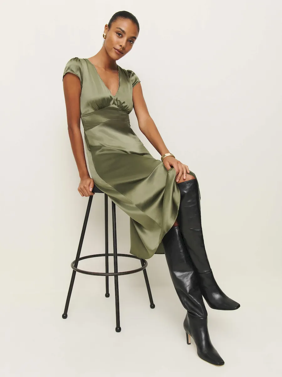Cassie Silk Dress - Image 6