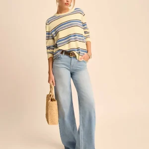 Greta Super Stretch Low Rise Wide Leg Jeans