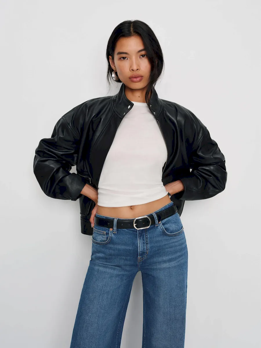 Greta Super Stretch Low Rise Wide Leg Jeans - Image 6