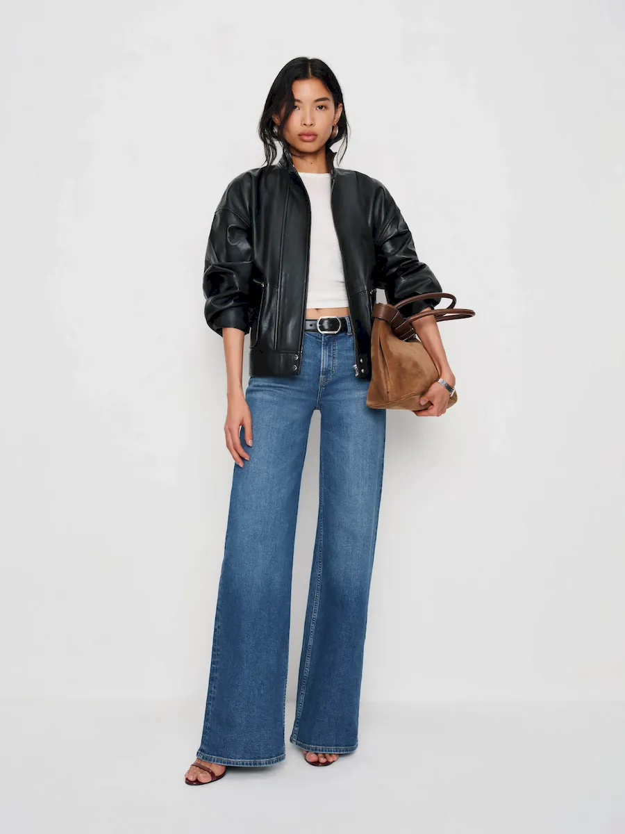 Greta Super Stretch Low Rise Wide Leg Jeans - Image 7