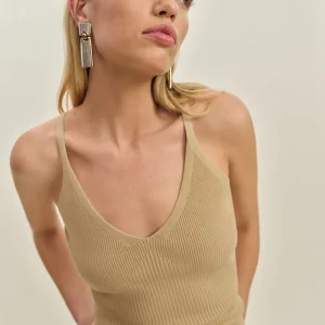 Peony Ribbed Sweater Tank