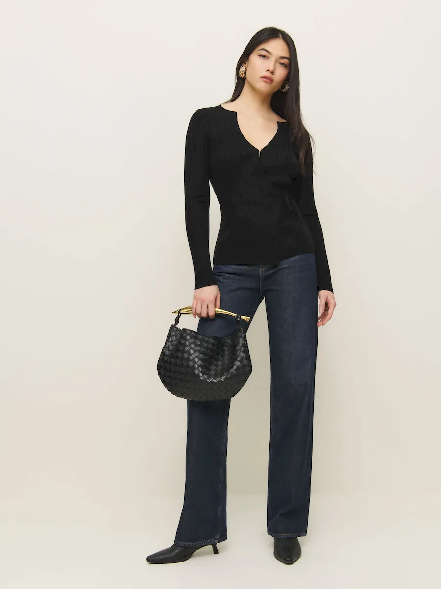 Caroline Regenerative Merino Wrap Sweater - Image 4