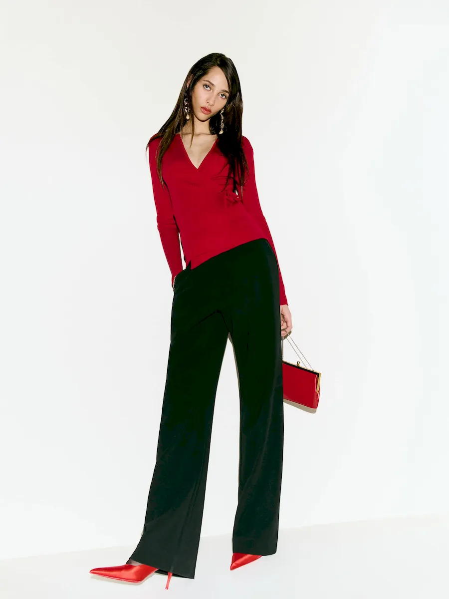 Caroline Regenerative Merino Wrap Sweater - Image 6