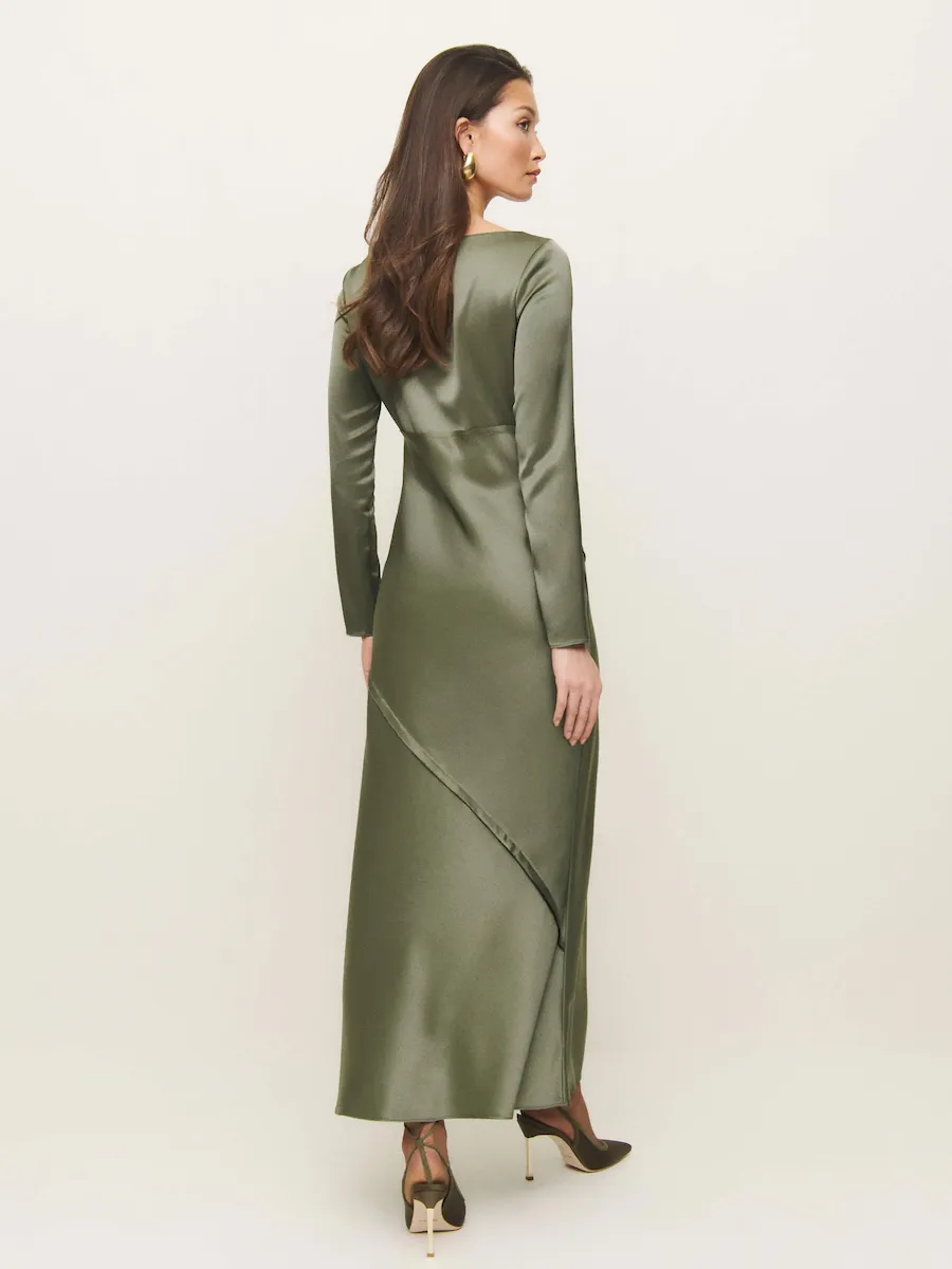 Naila Satin Dress - Image 3