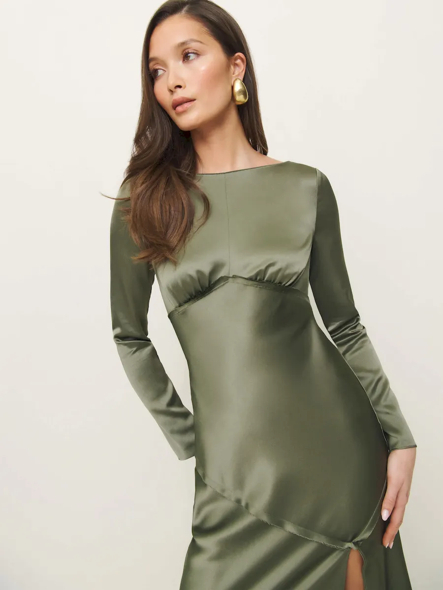 Naila Satin Dress - Image 4