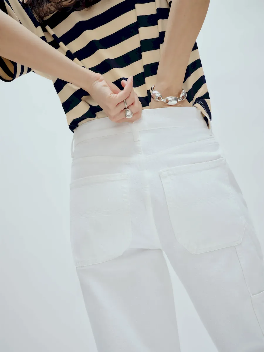 Diego Mid Rise Baggy Utility Jeans - Image 4