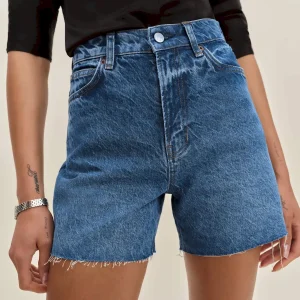 Saige High Rise 4” Jean Shorts