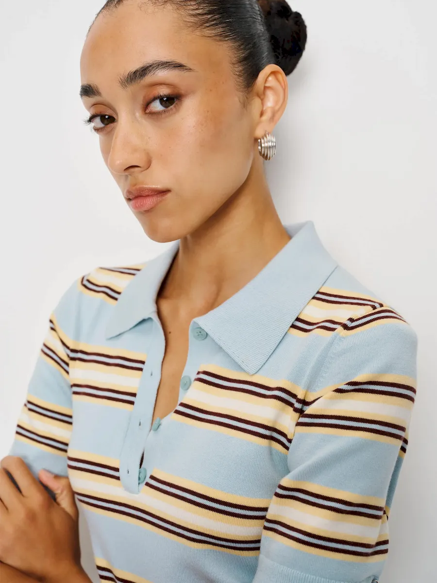 Hadley Cotton Polo Sweater Dress - Image 4