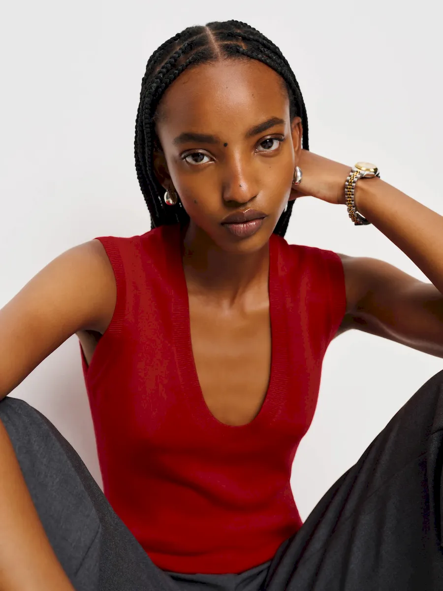 Marta Regenerative Merino Sweater Tank - Image 3