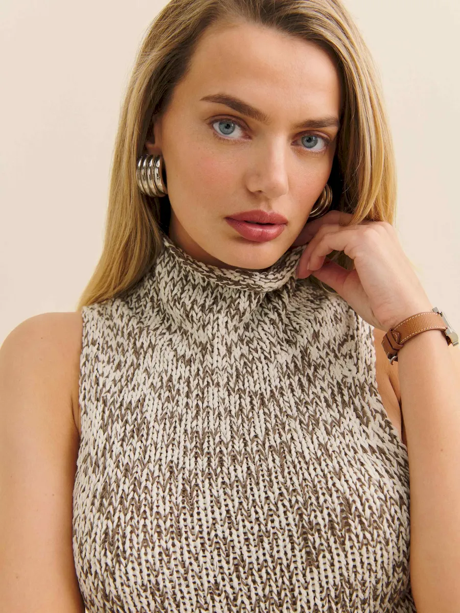 Maisie Cotton Sweater Tank - Image 2