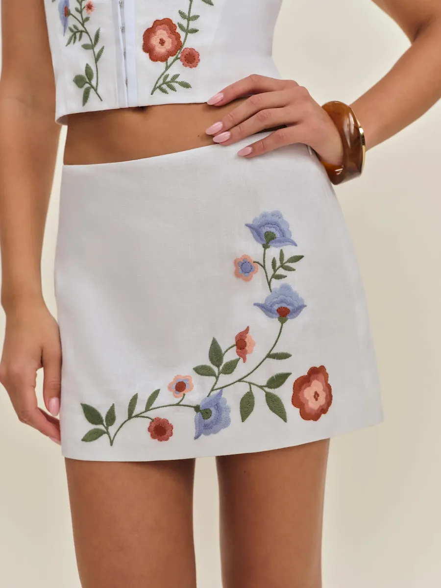 Ren Linen Skirt - Image 2