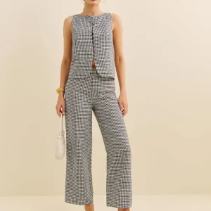 Joni Linen Cropped Pant