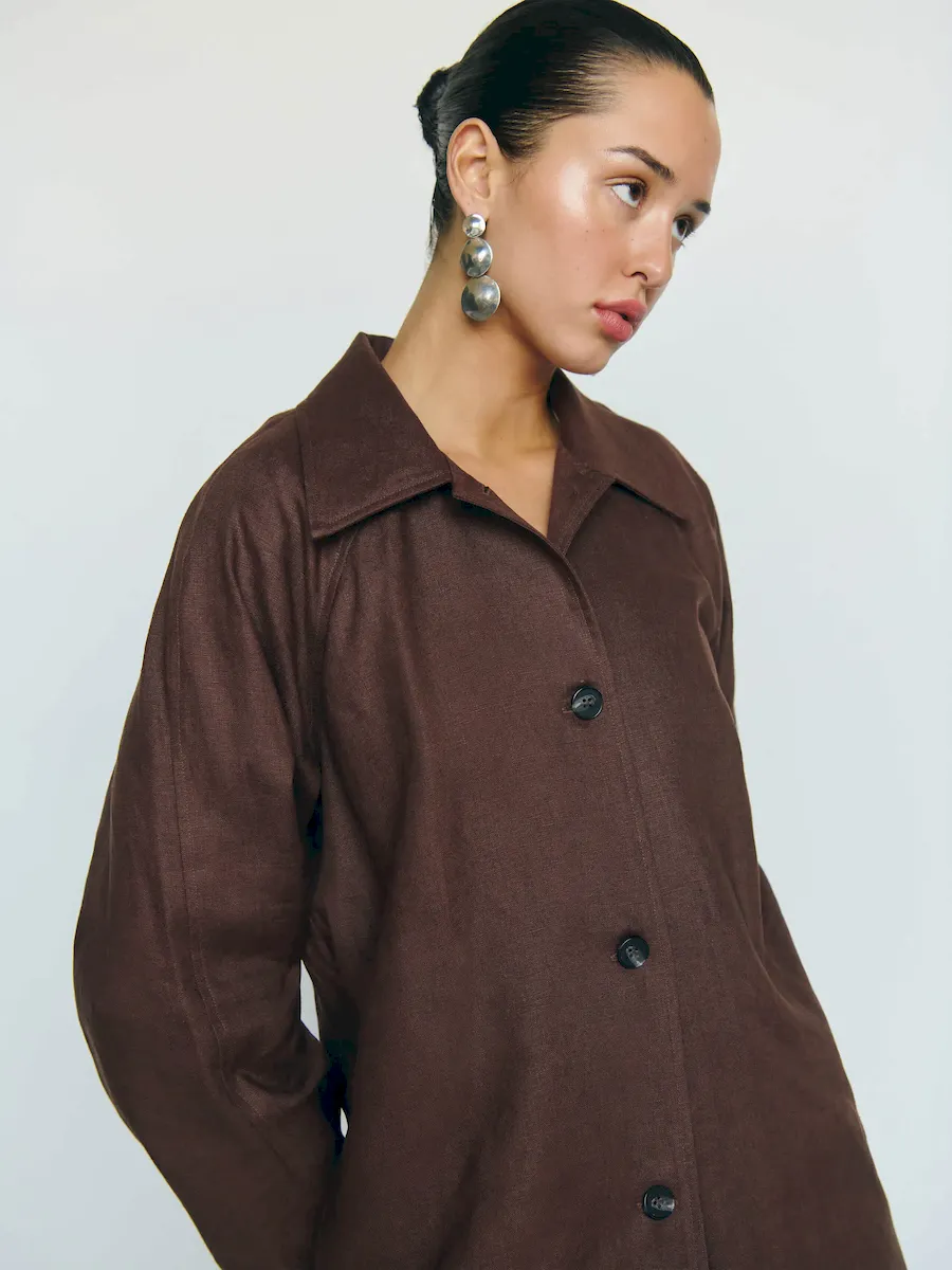 Beck Linen Trench - Image 3