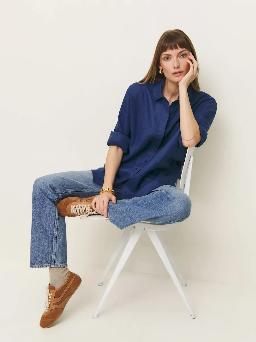 Eli Oversized Linen Shirt - Image 2