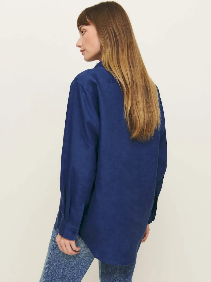 Eli Oversized Linen Shirt - Image 3