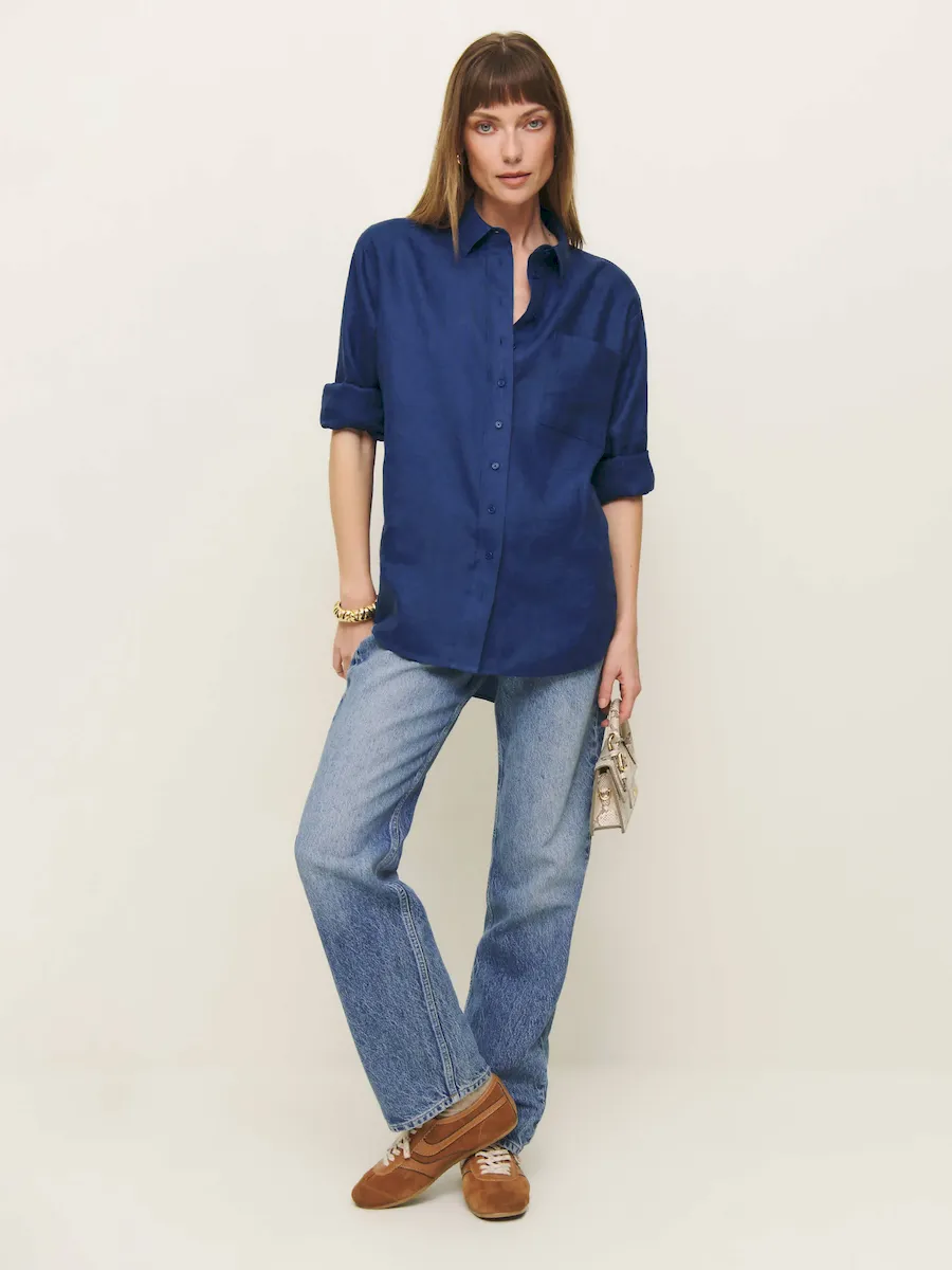 Eli Oversized Linen Shirt - Image 4
